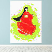 Japanese Maiko Leinwanddruck (Insitu (Holzboden))