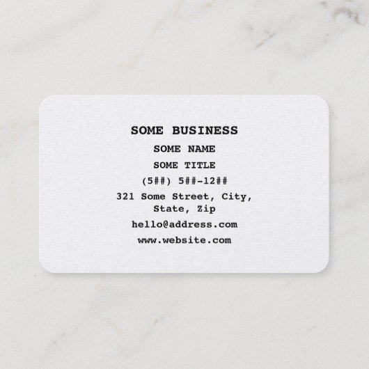 Japanese Minimalist ミニマリスト Visitenkarte (Rückseite)