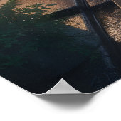 Japanese Misty Rain Street Art Poster (Ecke)