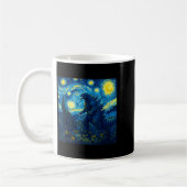 Japanese Monster Kaiju Van Gogh Starry Night  Kaffeetasse (Links)