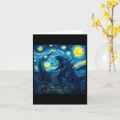 Japanese Monster Kaiju Van Gogh Starry Night  Karte (Gelbe Blume)