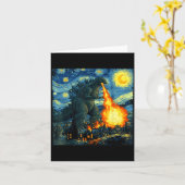 Japanese Monster Kaiju Van Gogh Starry Night Karte (Gelbe Blume)
