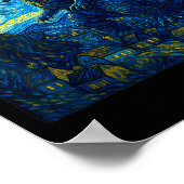 Japanese Monster Kaiju Van Gogh Starry Night Poster (Ecke)