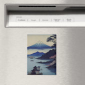 Japanese Mount Fuji Landscape Magnet (In Situ (Geschirrspüler))