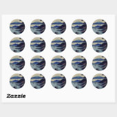 Japanese Mount Fuji Landscape Ukiyo-e Stickers (Blatt)