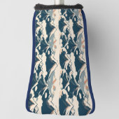 Japanese Mountains Seamless Pattern Aesthetic Golf Headcover (Rotieren 90)