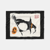 Japanese Mpy Frog Witch Men Women Kids Funny Hallo Fleecedecke (Vorderseite (Horizontal))
