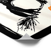 Japanese Mpy Frog Witch Men Women Kids Funny Hallo Poster (Ecke)