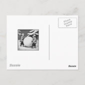 Japanese New Year - children in the snow Postkarte (Rückseite)