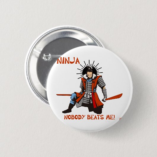 Japanese NINJA　忍者 Button (Vorne & Hinten)