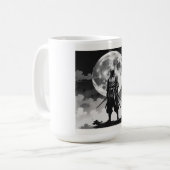 japanese ninja　月夜の忍者　静寂なる守護者 kaffeetasse (Vorderseite Links)