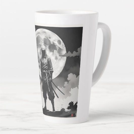 japanese ninja　月夜の忍者　静寂なる守護者 milchtasse (Rechte Ecke)