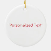 Japanese Noodle Soup Ramen Soba Personalized Keramik Ornament (Hinten)