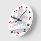 Japanese numerals runde wanduhr (Winkel)