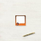 Japanese Ogre Yokai: Red Oni Speech Bubble Post-it Klebezettel (Auf Schreibtisch)