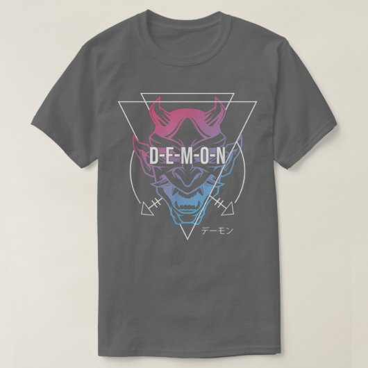 Japanese Oni Mask Demon Ogre - Aesthetic Japan Sam T-Shirt (Design vorne)