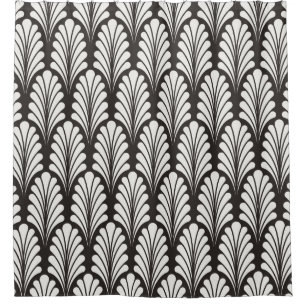 Japanese Ornamental vintage Background. Art Deco S Duschvorhang