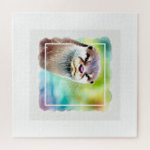 Japanese Otter in Tranquil Waters 040924AREF130 - Puzzle (Horizontal)