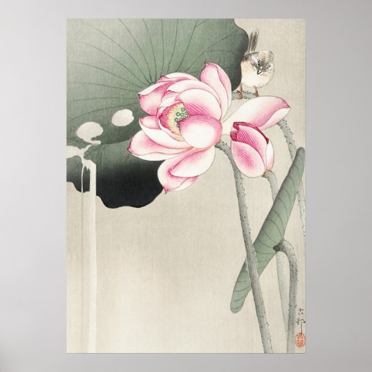 Japanese painting by ohara koson,vintage小原古邨の日本画 poster (Vorne)
