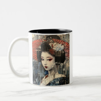 Japanese painting style GEISYA MAG01 Zweifarbige Tasse