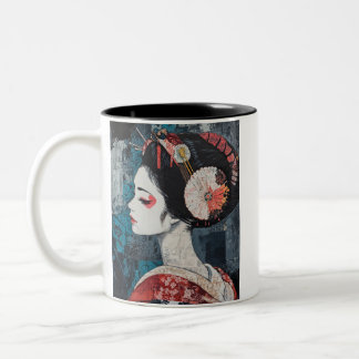Japanese painting style GEISYA MAG02 Zweifarbige Tasse