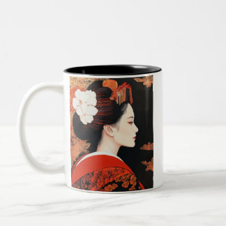 Japanese painting style GEISYA MAG04 Zweifarbige Tasse