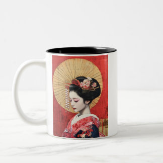 Japanese painting style GEISYA MAG05 Zweifarbige Tasse