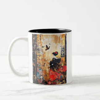 Japanese painting style GEISYA MAG08 Zweifarbige Tasse