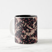 Japanese Pattern Zweifarbige Tasse (Vorderseite Links)