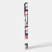 Japanese Pink Floral Pattern Monogrammed Case-Mate iPhone Hülle (Rückseite / Links)