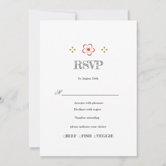 Japanese Plum Blossom Design Einladung (Vorderseite)