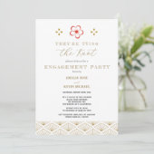 Japanese Plum Blossom Design Einladung (Stehend Vorderseite)