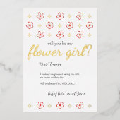 Japanese Plum Blossom Design Folieneinladung (Vorderseite)