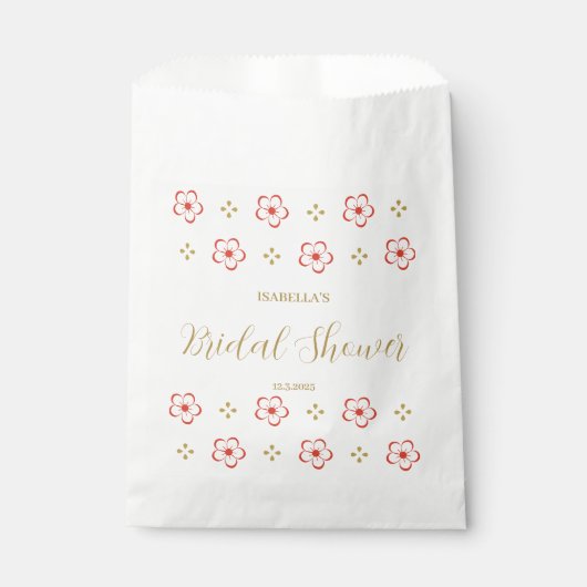 Japanese Plum Blossom Design Geschenktütchen (Vorderseite)