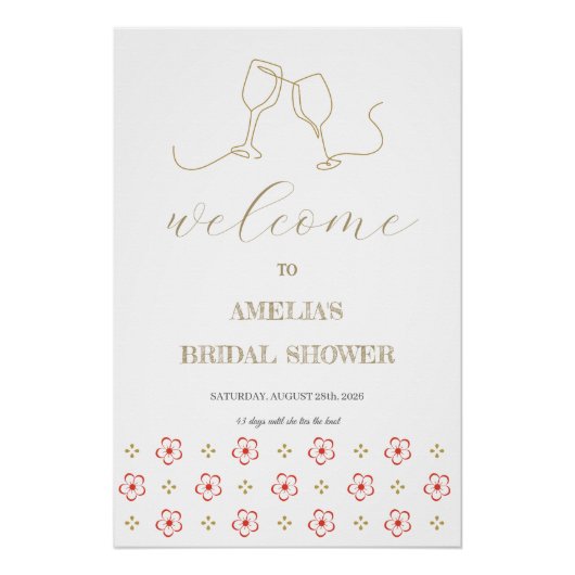 Japanese Plum Blossom Design Poster (Vorderseite)