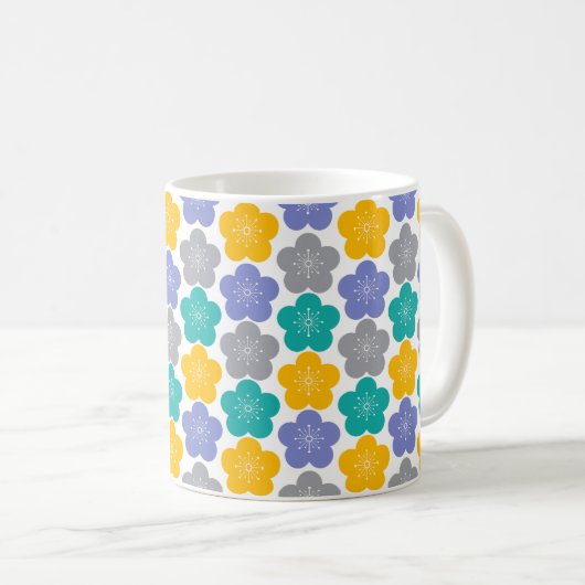 Japanese PlumBlossom pop Kaffeetasse (VorderseiteRechts)