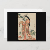 Japanese Princess Catching a Spider Postkarte (Vorne/Hinten)