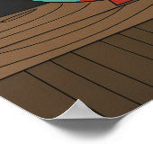 Japanese Ramen cat dog Raccoon Animal Art Noodles Poster (Ecke)