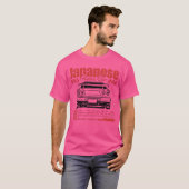 Japanese Retro Car Vintageee girl T-Shirt (Vorne ganz)