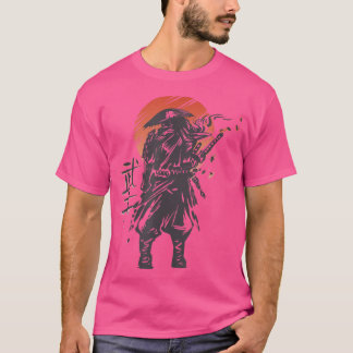 Japanese Retro Samurai Bushido Code Warrior  T-Shirt