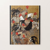 Japanese Roosters and Chickens Puzzle (Vertikal)