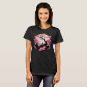 Japanese Sakura Garden Geisha Mount Fuji Cherry Bl T-Shirt (Vorne ganz)