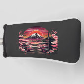Japanese Sakura Garden Mount Fuji Cherry Blossom Golf Headcover (Vorderseite)
