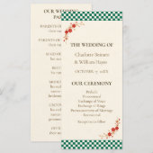 Japanese Sakura Ichimatsu Wedding Program Programm (Vorne/Hinten)