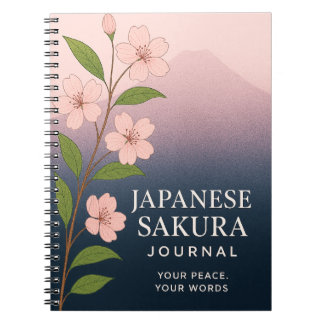 Japanese Sakura Journal: Nature-Inspired Notebook  Notizblock