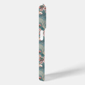 Japanese Sakura Koi Fish Pattern Monogrammed Case-Mate iPhone Hülle (Rückseite / Rechts)