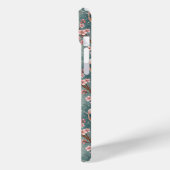 Japanese Sakura Koi Fish Pattern Monogrammed Case-Mate iPhone Hülle (Rückseite / Links)