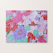 Japanese Sakura Pattern Jigsaw Puzzle (Horizontal)