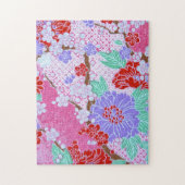 Japanese Sakura Pattern Jigsaw Puzzle (Vertikal)