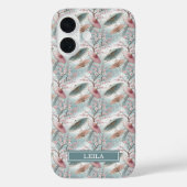 Japanese Sakura Umbrella Pattern Monogrammed Case-Mate iPhone Hülle (Rückseite)